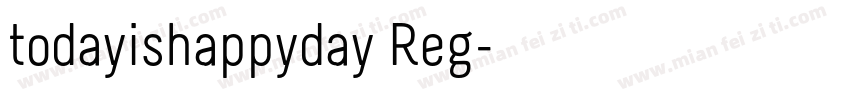 todayishappyday Reg字体转换